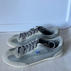 New PUMA Mens Super Liga OG Retro Limestone/Peacoat Shoe Sneakers 35699919 Sz 8